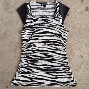 A.Byer animal print top